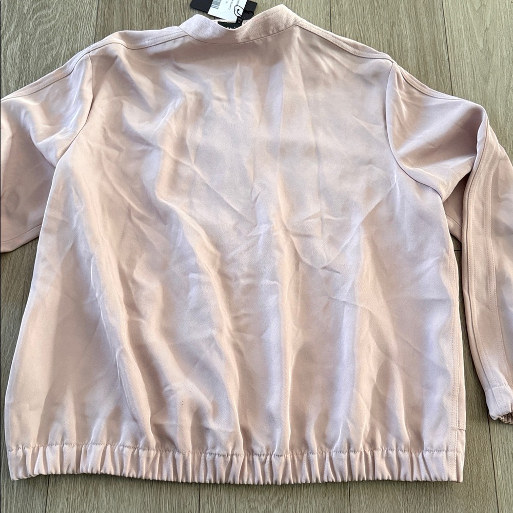 Lafayette 148 Womens Pink Quartz Solid Full Zip Bomber Jacket XL NWT - Picture 6 of 7